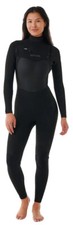 Rip Curl Women's Dawn Patrol 3/2mm Back Zip Full Wetsuit - Black - New