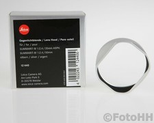 LEICA LENS HOOD FOR LEICA SUMMARIT-M 35mm 50mm IN SILVER / LEICA NUMBER: 12440