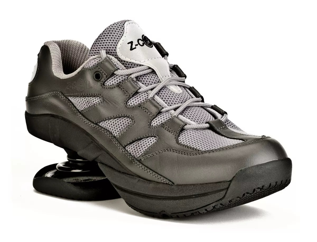 Z Coil Freedom Men s GRAY LEATHER MESH WALK RUN WORK SHOE SIZE 9