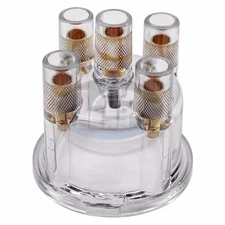 009 / 034 CLEAR DISTRIBUTOR CAP VOLKSWAGEN T1 BUG BEETLE T2 BUS GHIA T3
