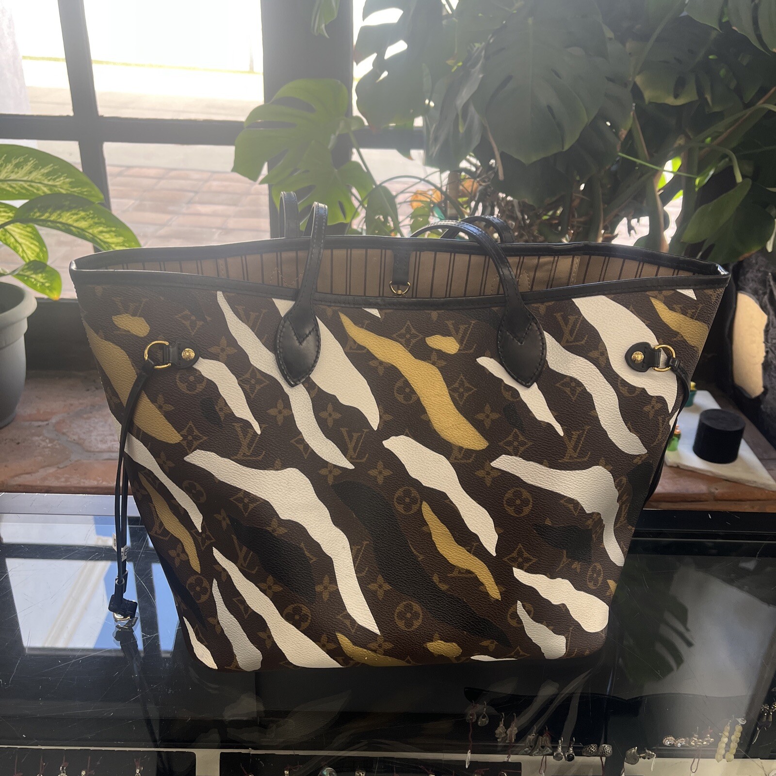Louis Vuitton x LOL Neverfull MM Tote Bag Monogram Camouflage
