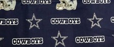 HALF A YARD - NFL Dallas Cowboys 58 W X 18" L COTTON FABRIC NEW