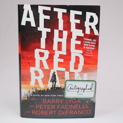 SIGNED After the Red Rain, signed by Barry Lyga and Peter Facinelli, Twilight