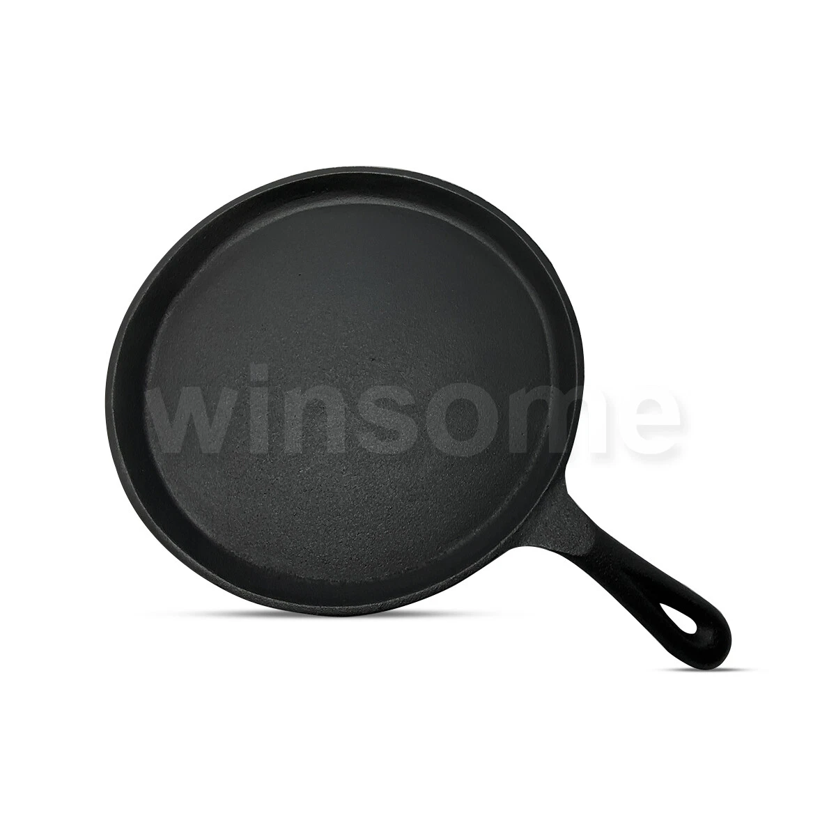 27cm Crepe Pan Pre-seasoned Cast Iron Pan Induction Griddle Skillet Pan Cooking