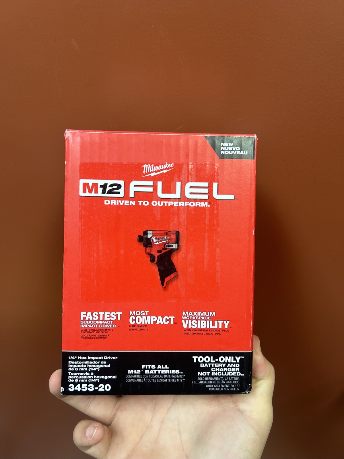 Milwaukee M12 Fuel 1/4in Hex Impact Driver Tool Only (345320