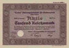 Terra AG für Samenzucht 1938 Aschersleben Hadmerslebener Sachsen Anhalt Hannover