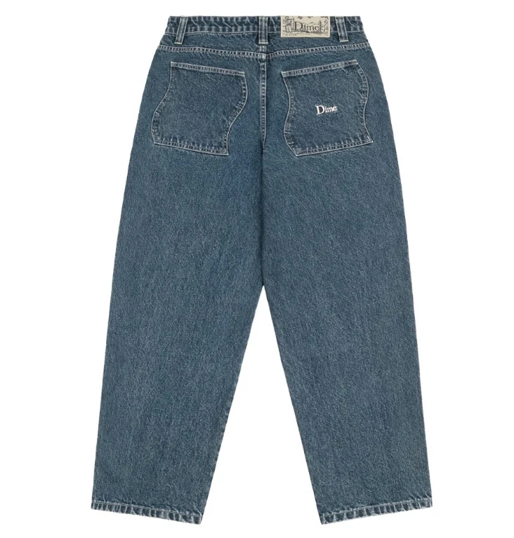 Unisex Dime Baggy Denim Pants Jeans UK 2024