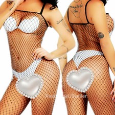 Bodystocking Lingerie Stockings Bodysuit Large Holes Babydoll Fishnet Sleepwear