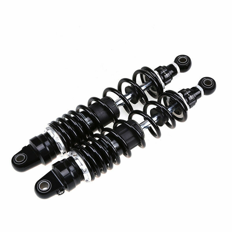 Pair 340mm Motorcycle Rear Shock Absorber Suspension Universal For