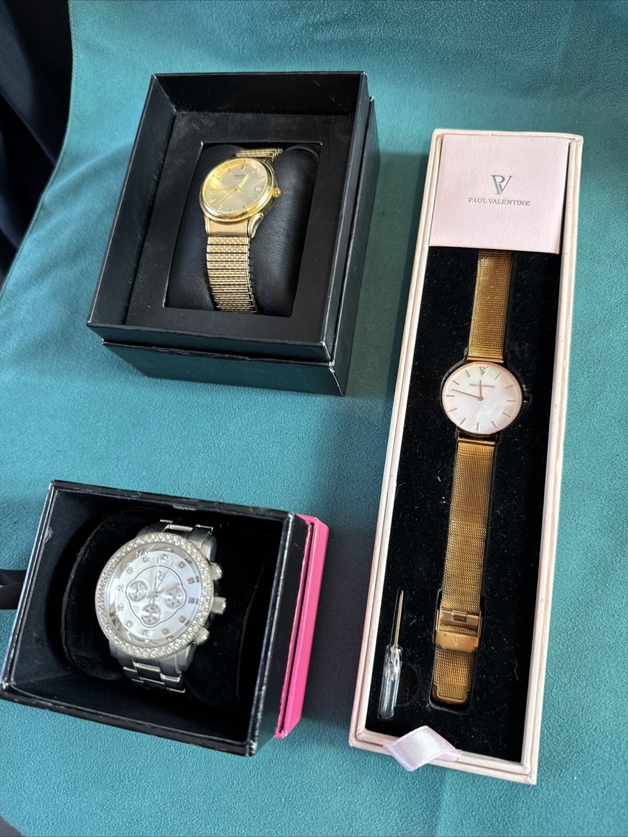 Valentine Iconia Gold Silver Paul Valentine Watch Sizes Paul
