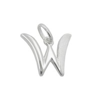 AnhäNger SilberanhäNger Buchstabe W Aus Echtem 925 Silber Unisex