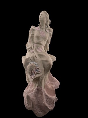 Signed Austin Sculpture Alice Heath Victorian Woman Emily