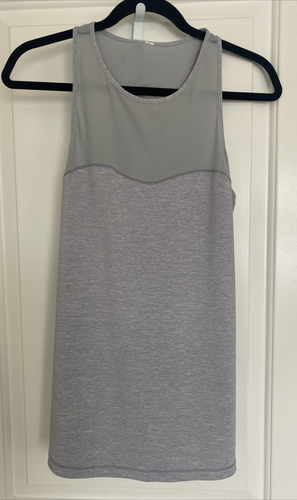 Lululemon Sculpt Tank II Size 8? Moonwalk Gray EUC