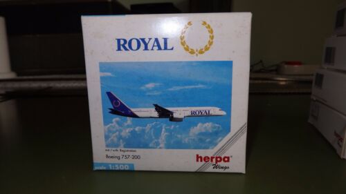 Herpa Wings 1:500 503792 Royal Aviations Boeing 757-200 1:500