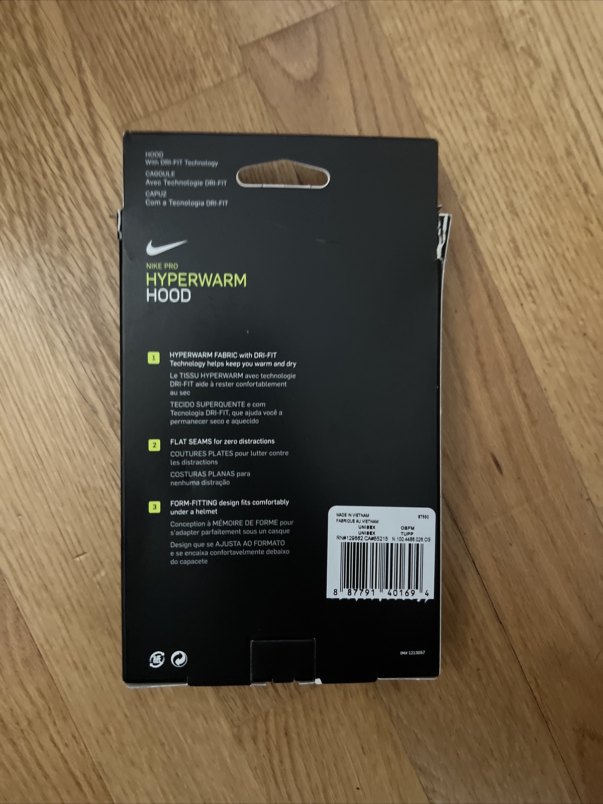 Nike Pro Hyperwarm Hood Balaclava DriFit tech New in Box Grey Gray