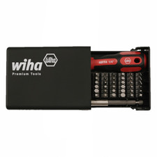 Wiha 71994 Torx /Slotted/Phillips/Square/Hex Bit Collector Set, 38 pieces