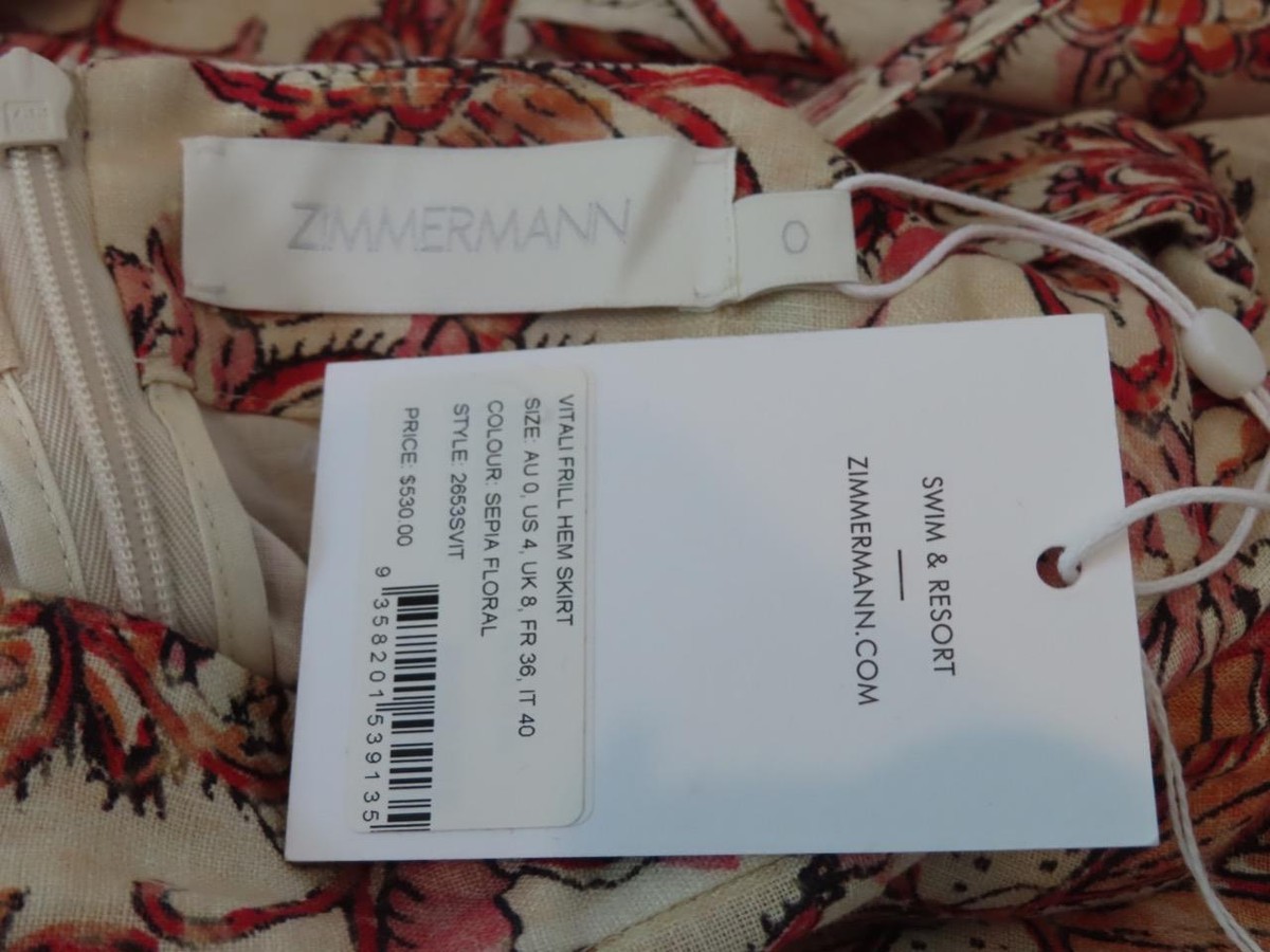 ZIMMERMANN★素敵！Sepia Floral Vitali Frill Hem Midi Skirt s-l1200.jpg
