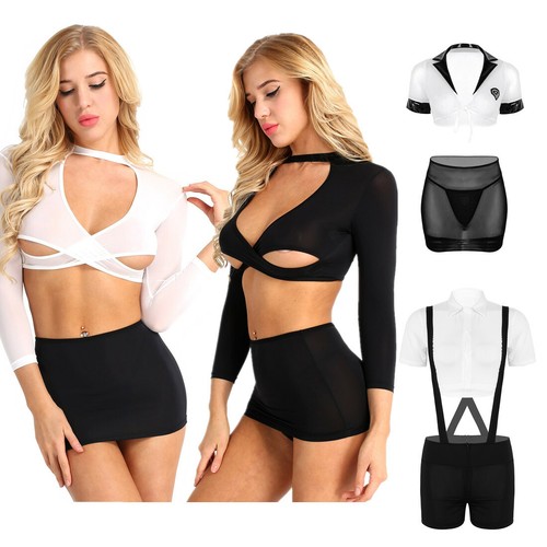 Women Sexy Secretary Costume Lingerie 