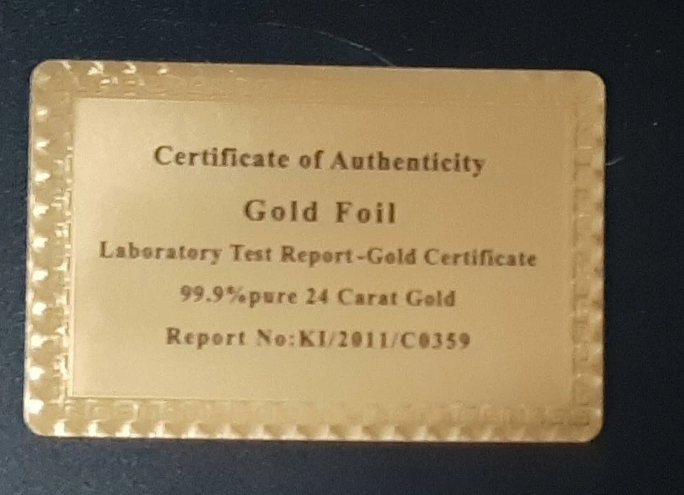 Carte da gioco (mazzo da 52) con sfondo 500 Euro ed in carta laminata oro - Immagine 4 di 4