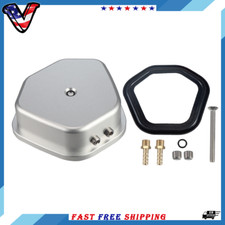 Valve Cover Kit Billet Aluminum Sandblasted Silver Oxide For GX390 Predator 420