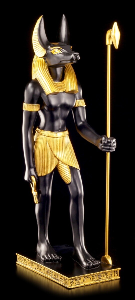 Large Anubis Figure 55 cm - Statue Egypt Decoration Guardian