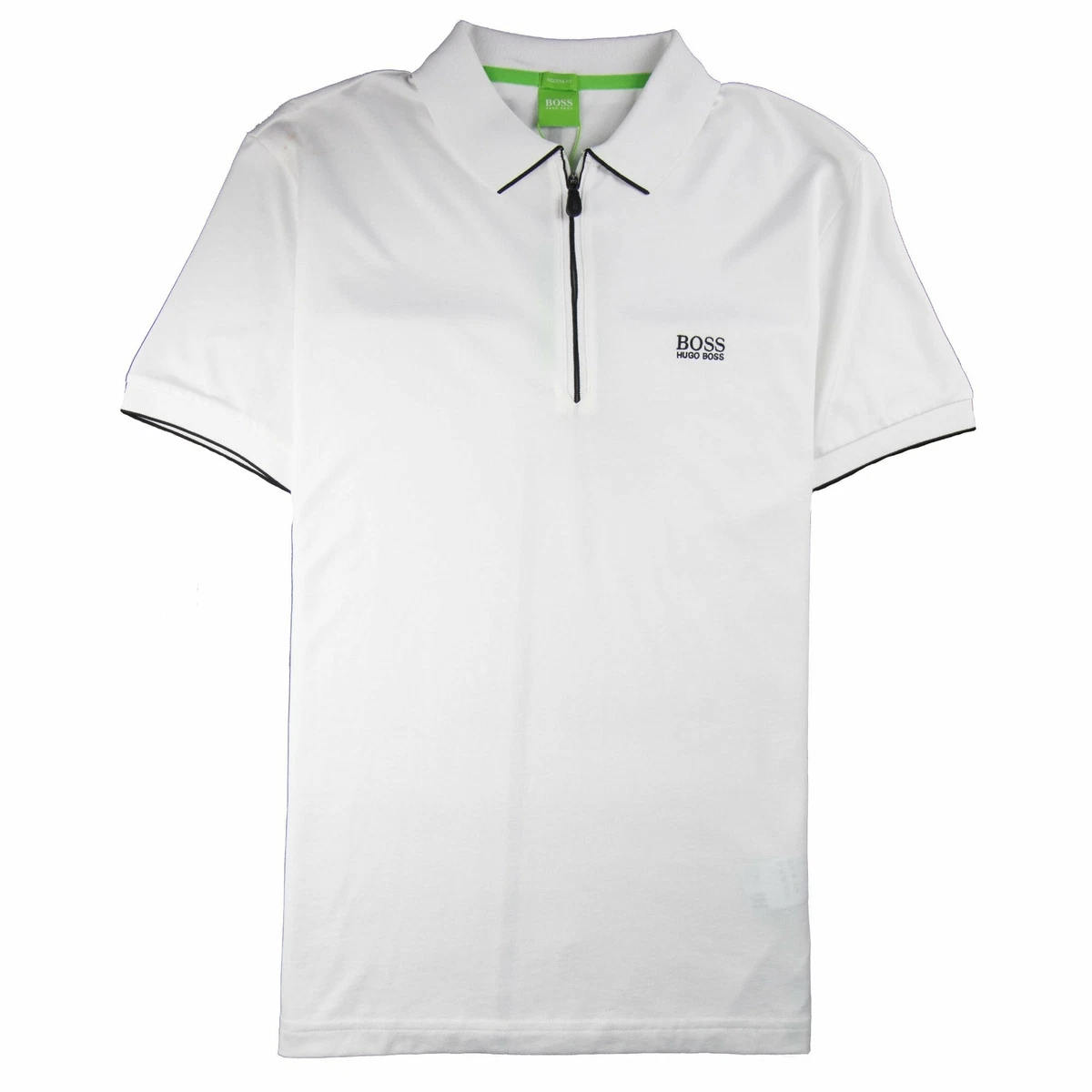 hugo boss zip up polo