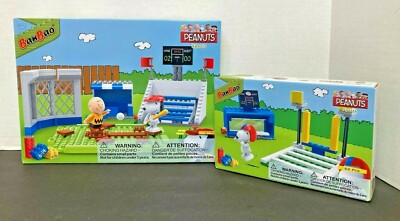 New Peanuts Sports Charlie Brown & Snoopy Baseball & Football