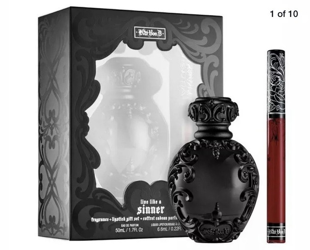 Kat Von D Perfume + Lipstick Gift Set Live Like A Sinner 1.7 Fl Oz