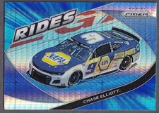 "Rare" Chase Elliott 2022 Panini Prizm Hyper Blue/Carolina Blue Card #61 Nice! 