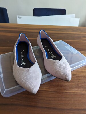 ROTHY'S PETA PINK THE POINTED FLAT Ballet 7