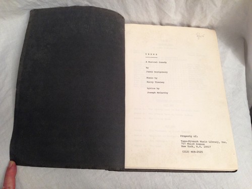 Irene - Harry Tierney - Typed Playscript 1941 - Evelyn Wyckoff - George Locke - Bild 2 von 8