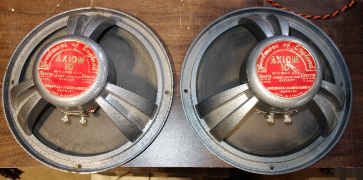 Goodmans Axiom 10 fullrange speakers, made in England | eBay