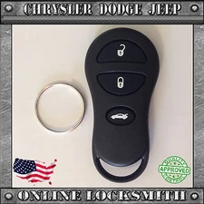New Replacement Keyless Entry Remote Shell Case Fob Chrysler Dodge 3 Buttons