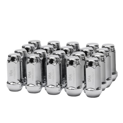 24PC CHROME 1/2-20 SPLING WHEEL LUG NUTS +2KEY FIT DODGE RAM CHEVY