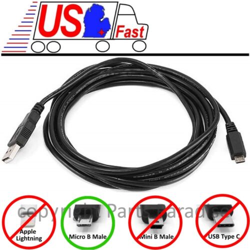 10ft long USB Micro 5pin Digital Camera/Phone/Charger/Sync/Data Cable/Cord/Wire - Picture 1 of 1