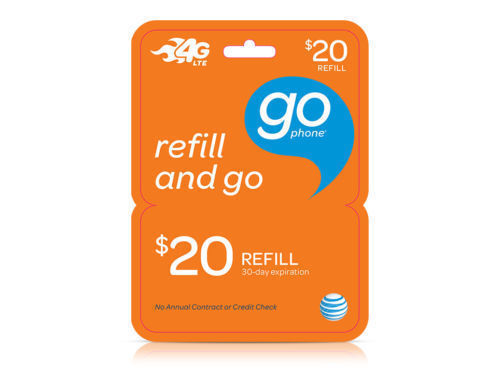 AT&T - AT&T Prepaid $ 20 Nachfüllpackung Prepaid Karte, LUFTZEIT PIN/AUFLADEN  - Bild 1 von 1