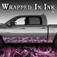 Truck Rocker Panel Vinyl Graphic Wrap Pink Camo Side Decal Camouflage 02 Truck Rocker Panel Vinyl Graphic Wrap Pink Camo Side Decal Camouflage 02