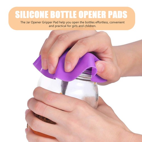 5 Pcs Bottle Opening Mat Silicone Lid Opener Gripper Jar Grippers - Picture 12 of 12