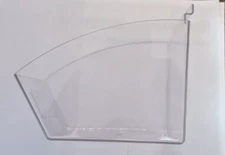 5 - Slatwall Acrylic Bins Small Bin 6" L x 5.5" H x 7.5" D - Clear