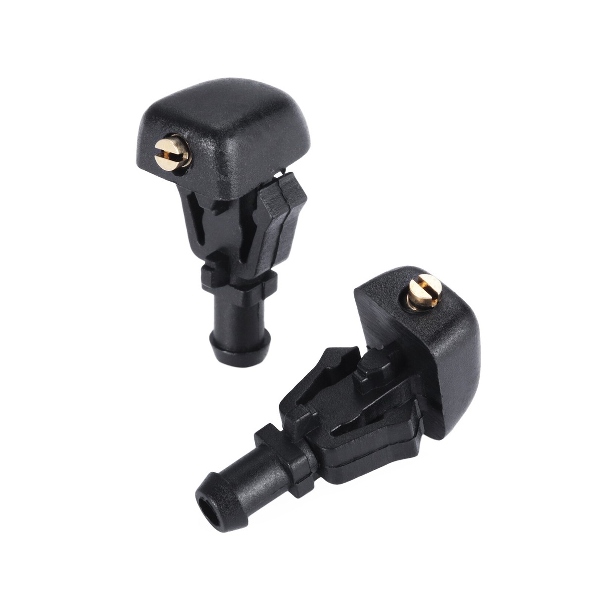 ＢＬＡＣＫ 2Pcs 28931-7S000 Windshield Washer Spray Nozzles Repair For Nissan