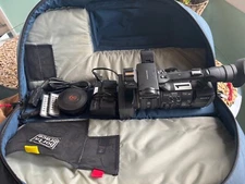 Sony HXR-NX3 Professional Camcorder Porta Brace Bag & Wide Converter & other Acc