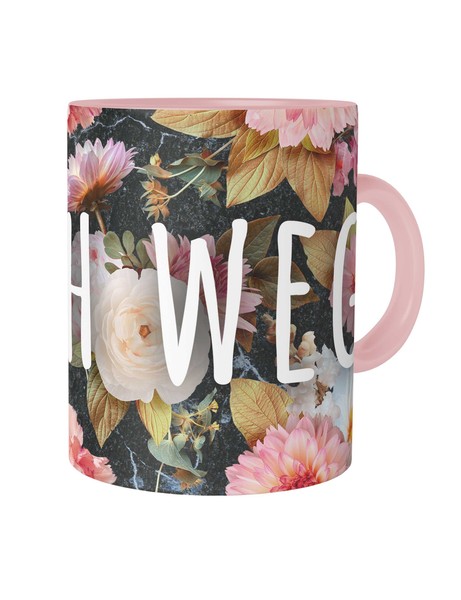 Geh Weg Tasse Mit Spruch Kaffeetasse Geschenk Lustig Witzig Floral Blumen Flower-image