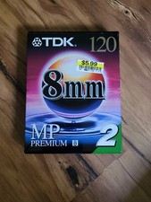 TDK 8mm 120 MP Premium Camcorder Video Tape TDK P6-120MP Double Pack, 2 Tapes