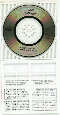 HADDAWAY What is love Remix CD SINGLE JAPAN 8cm BVDP-96 7