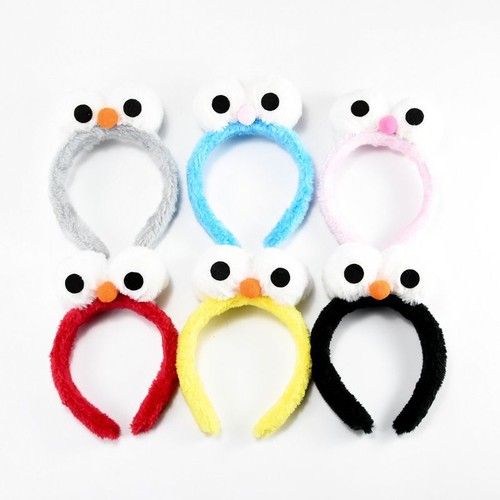 Creative Coral Fleece Headbands-Sesame Street Elmo Hair Bands Big Eyes Hair Hoop - Picture 6 of 14