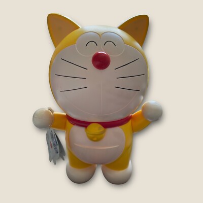 Doraemon Cat Figure Yellow Taito  Prize Only Japan With Tag& Cape Super Rare