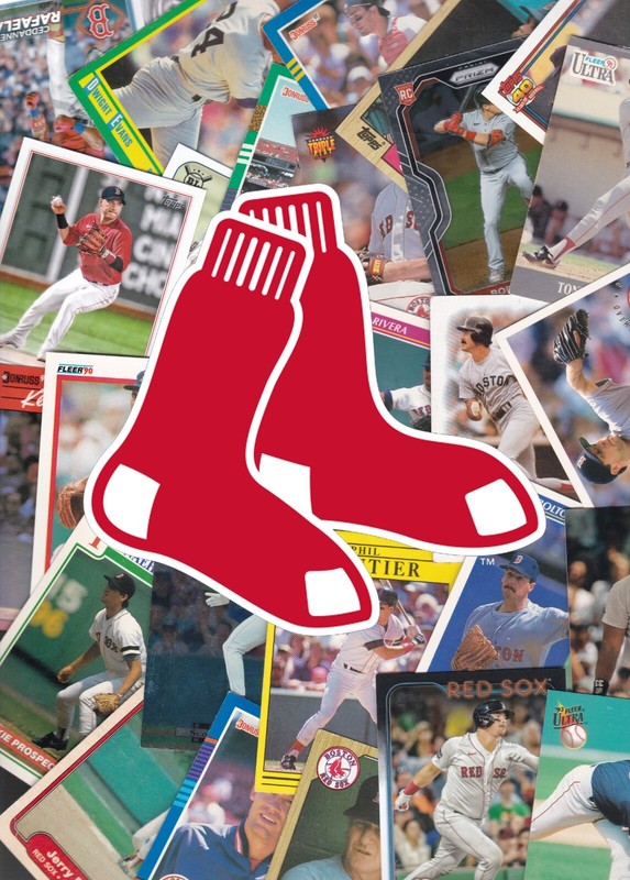 100 Boston Red Sox MLB Trading Cards Lot 2