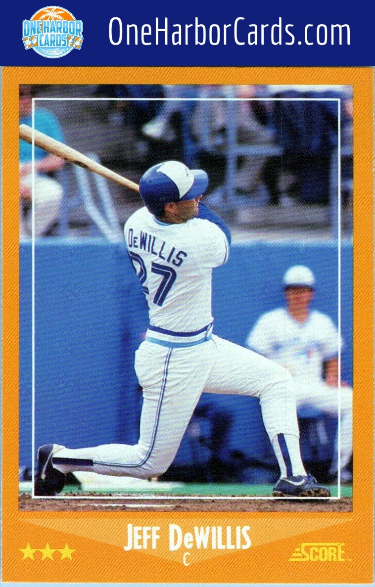 1988 Score Toronto Blue Jays Baseball Card #583 Jeff DeWillis | eBay