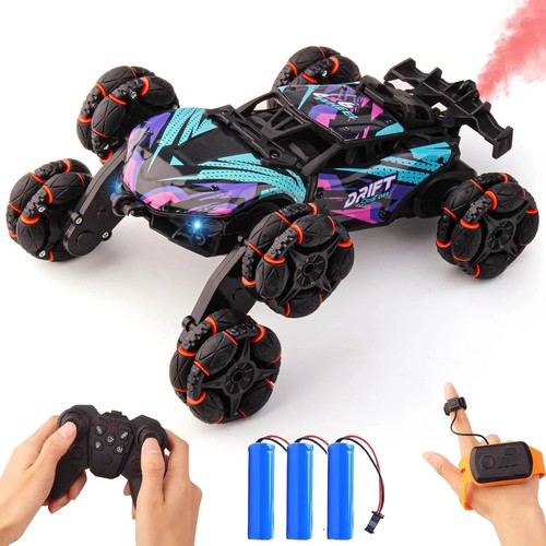 1:20 RC Stunt Car, 360 Flips Rotating RC Cars with Light Spray Effect, 6WD 2.4Gh - Picture 9 of 11