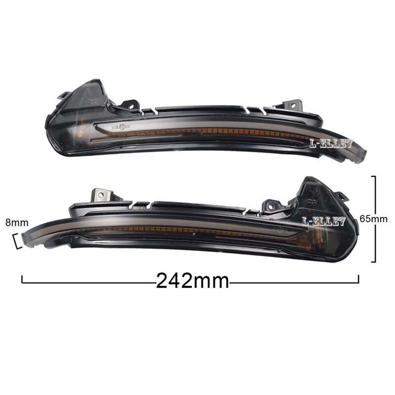 Amber Blue Car Dynamic Mirror Turn Signal Light For Audi A6 S6 RS6 C7 2012-2018 - Изображение 2 из 4